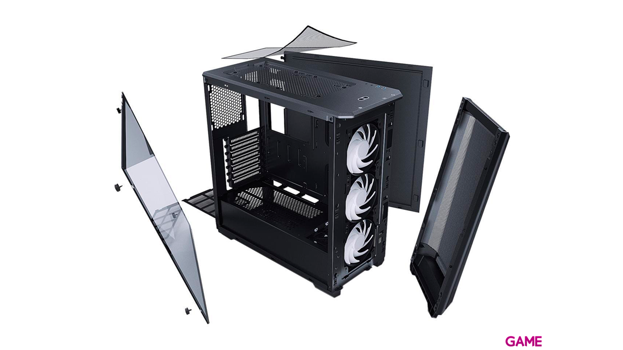 Phanteks Eclipse P400A Tempered Negra Mesh DRGB - Caja de Ordenador-3