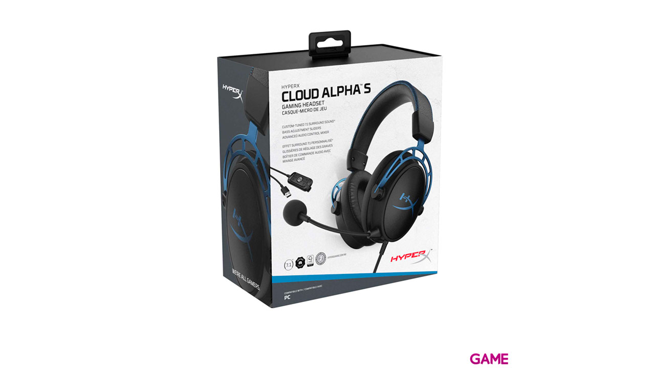 HyperX  Cloud Alpha S 7.1 PC-PS4-PS5-XBOX-SWITCH-MOVIL - Auriculares Gaming-5