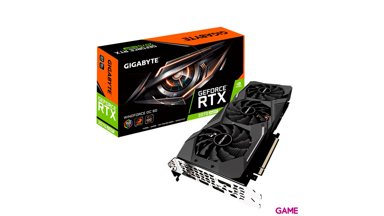GIGABYTE GeForce RTX 2070 Super Windforce OC 3X 8GB GDDR6 - Tarjeta Gráfica Gaming-0
