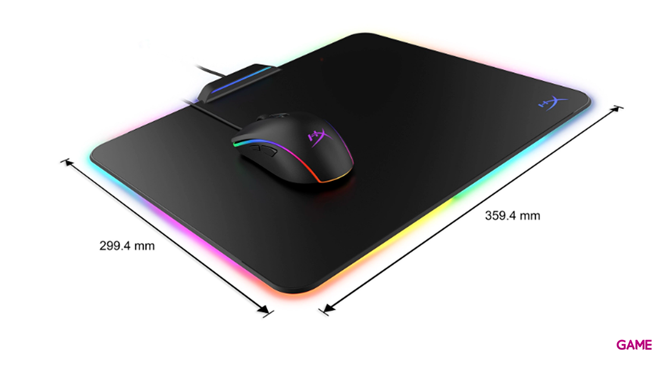 HyperX FURY Ultra RGB Rígida Medium - Alfombrilla Gaming-1