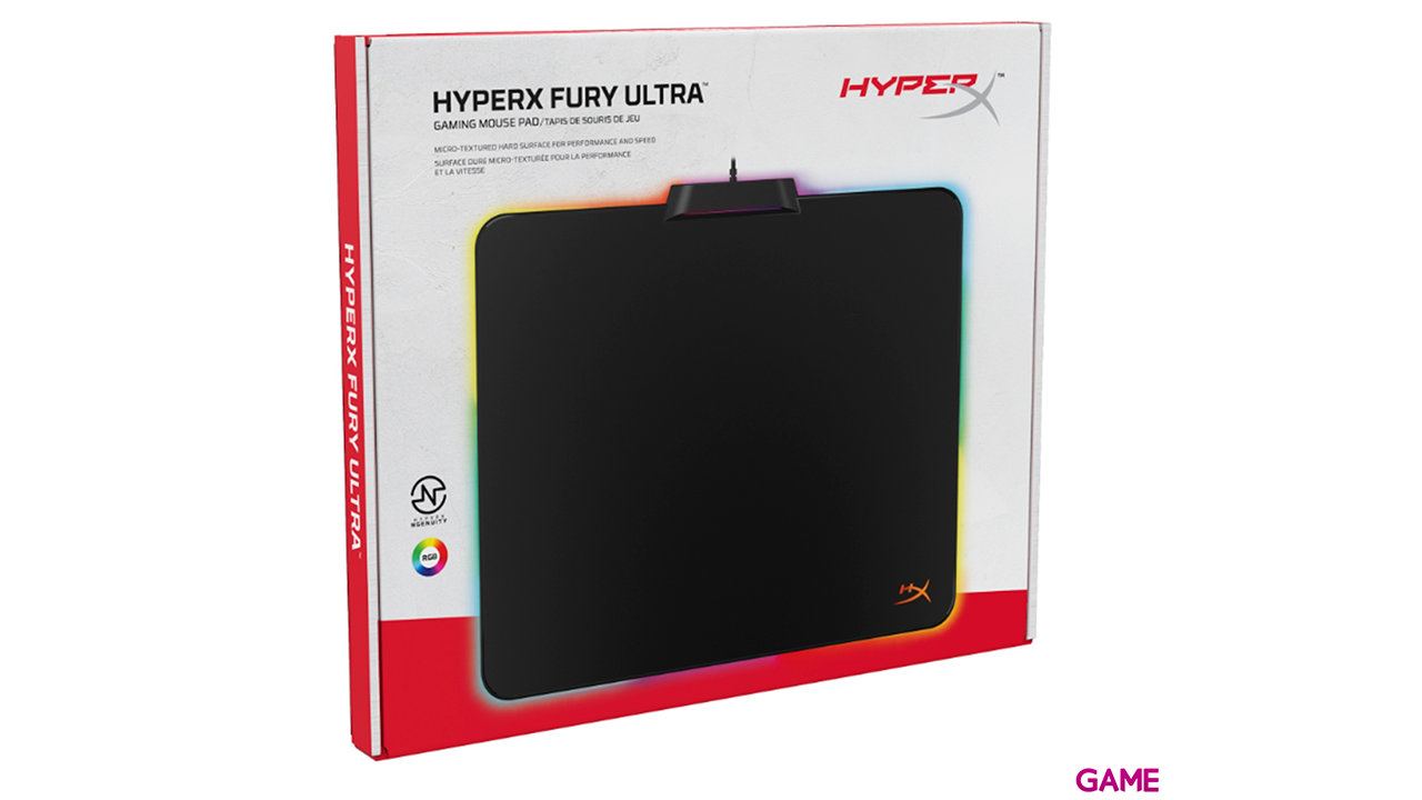 HyperX FURY Ultra RGB Rígida Medium - Alfombrilla Gaming-2