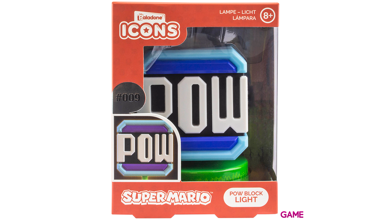Lámpara Super Mario: Pow Block-2