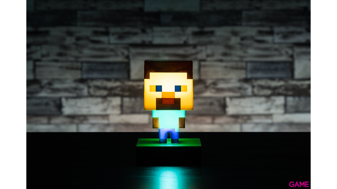 Lámpara Minecraft Steve Icon-0