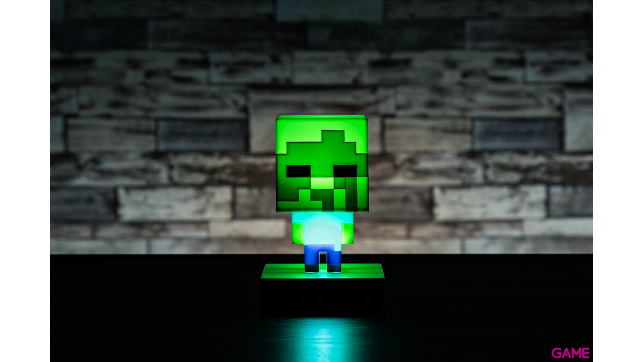 Lámpara Icon Minecraft: Zombie-0