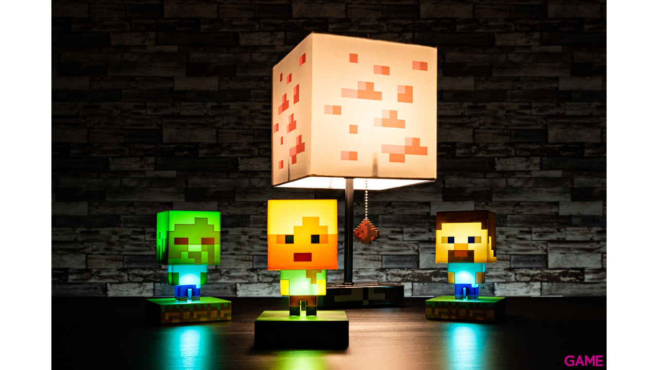 Lámpara Icon Minecraft: Zombie-2