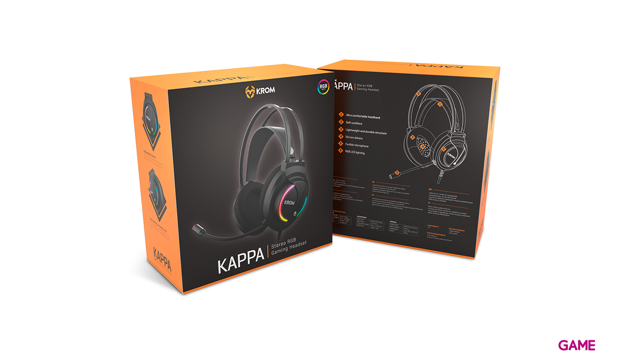 KROM Kappa RGB PC-PS4-PS5-XBOX-SWITCH-MOVIL - Auriculares Gaming-6