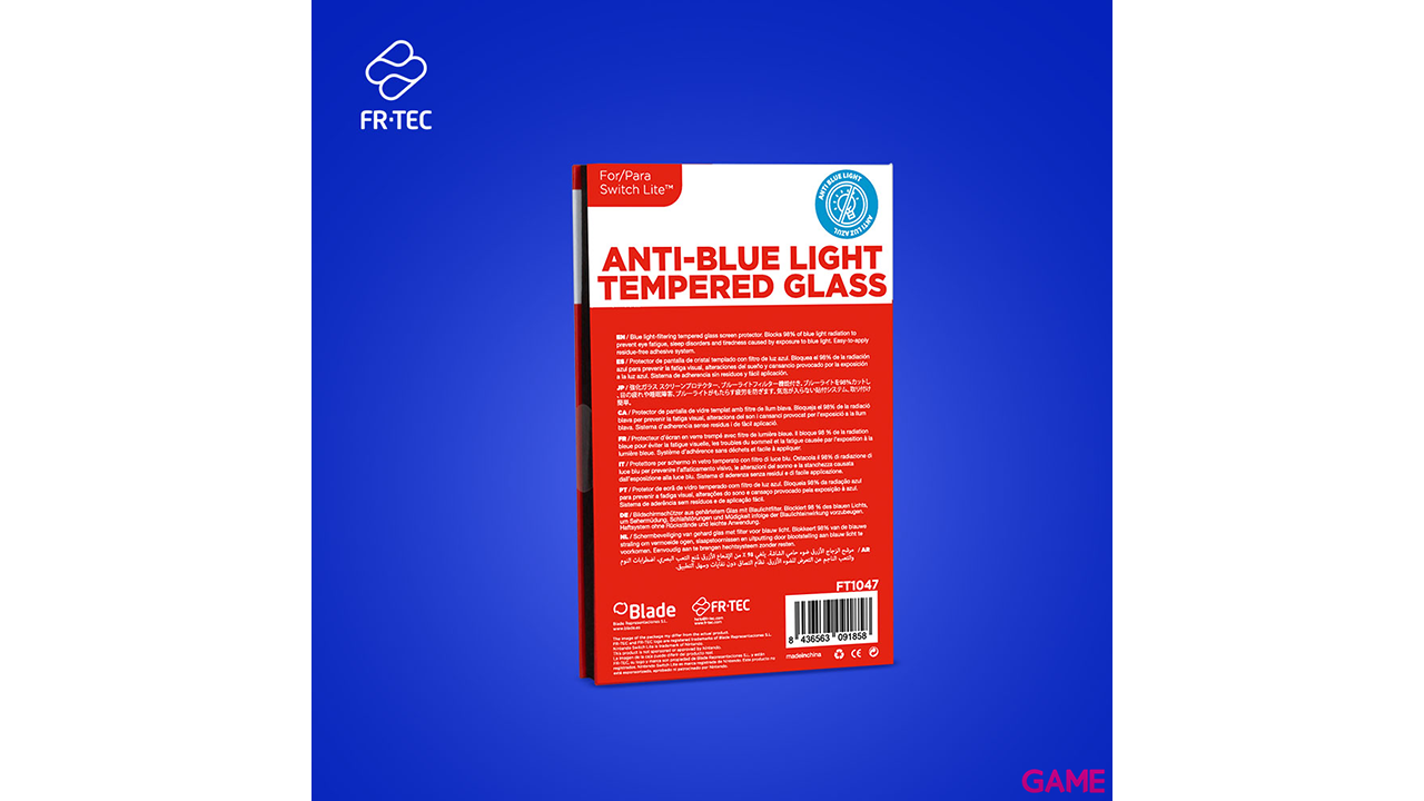 Protector de Cristal Templado anti luz azul para NSW Lite FR-Tec-0