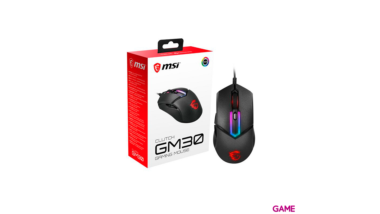 MSI Clutch GM30 6200 DPI RGB - Ratón Gaming-5