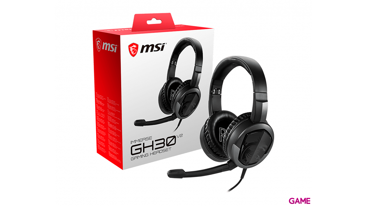 MSI Immerse GH30 V2 PC-PS4-PS5-XBOX-SWITCH-MOVIL - Auriculares Gaming-0