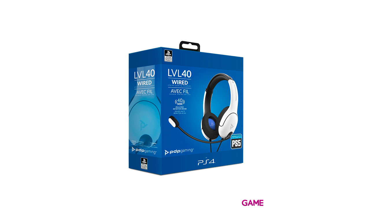 Auriculares PDP Airlite Blancos PS5-PS4 -Licencia oficial--0