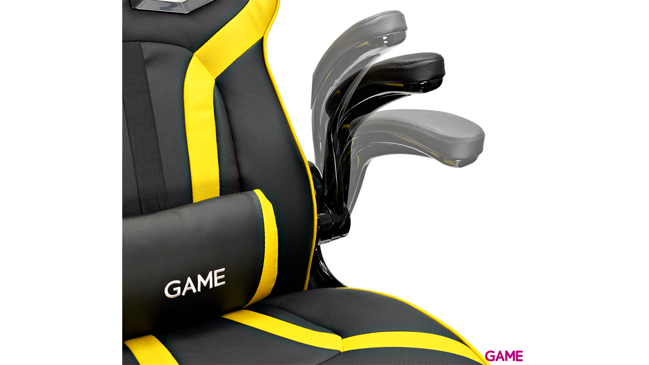 GAME Racing GT210 Amarillo-Negro -  Silla Gaming-6