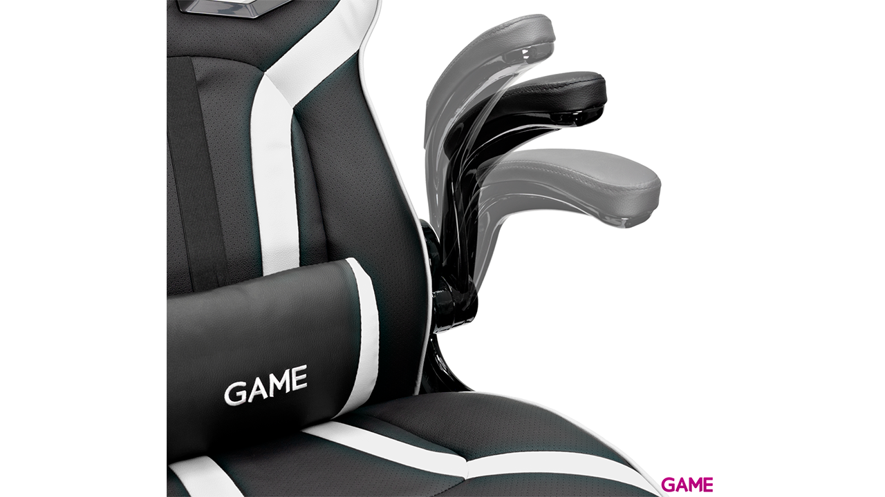 GAME Racing GT210 Blanca-Negro -  Silla Gaming-6