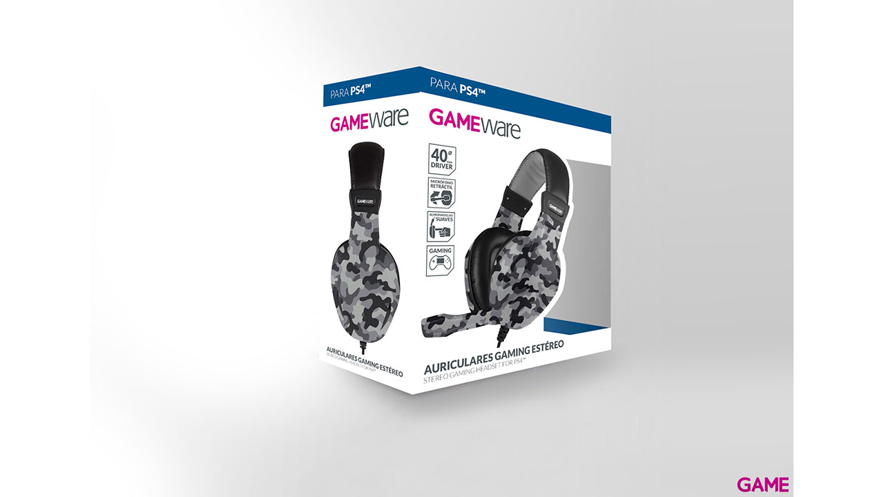 Auriculares Gaming Estéreo GAMEware Camuflaje-1