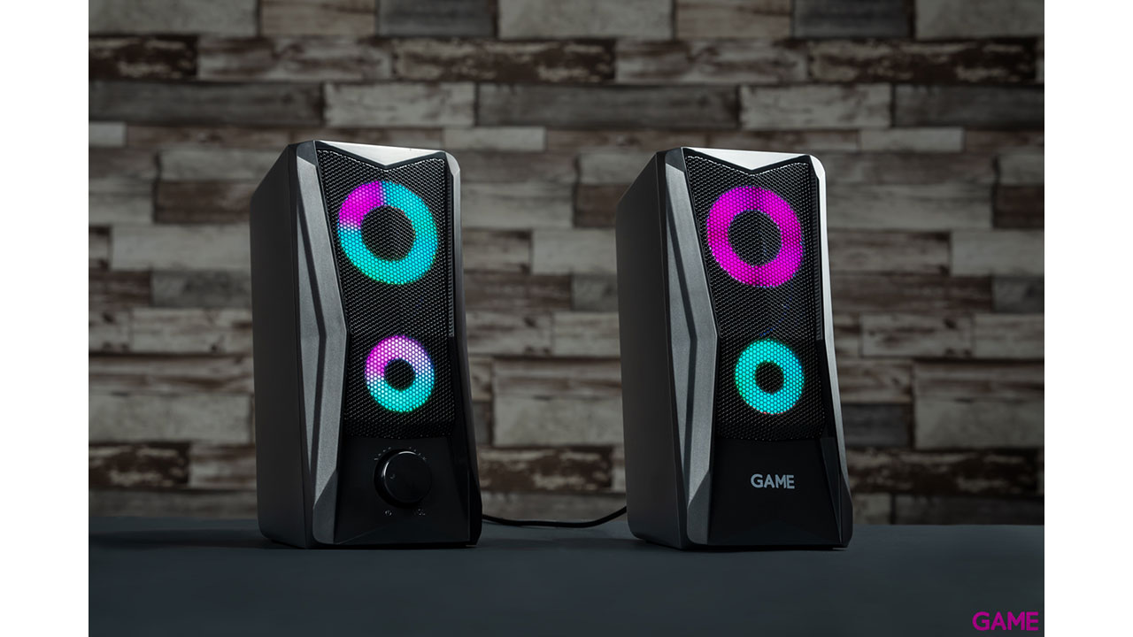 GAME SP210 2.0 RGB Speaker - Altavoces-0