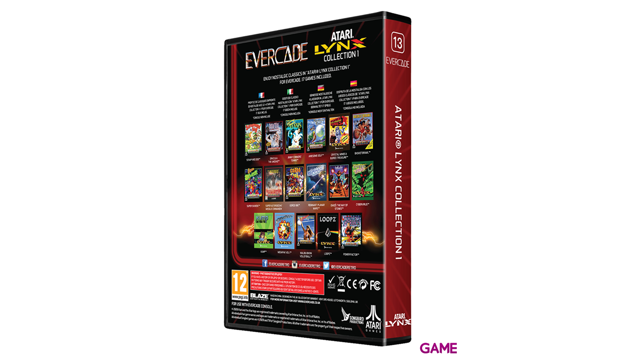Cartucho Evercade Atari Lynx Collection 1-1