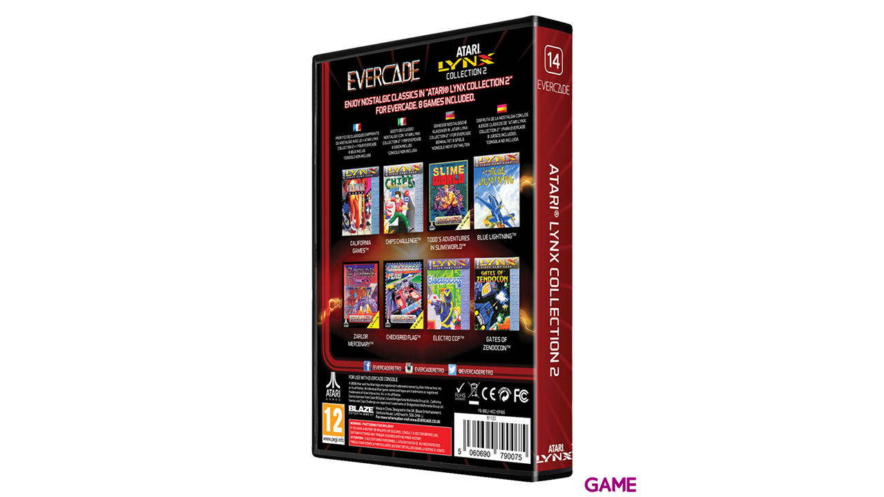 Cartucho Evercade Atari Lynx Collection 2-1