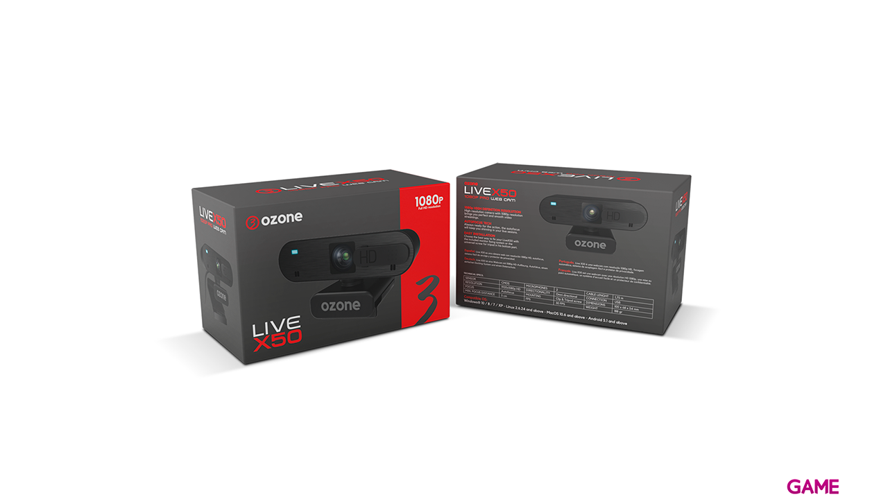 OZONE LiveX50 HD 1080p - WebCam-7