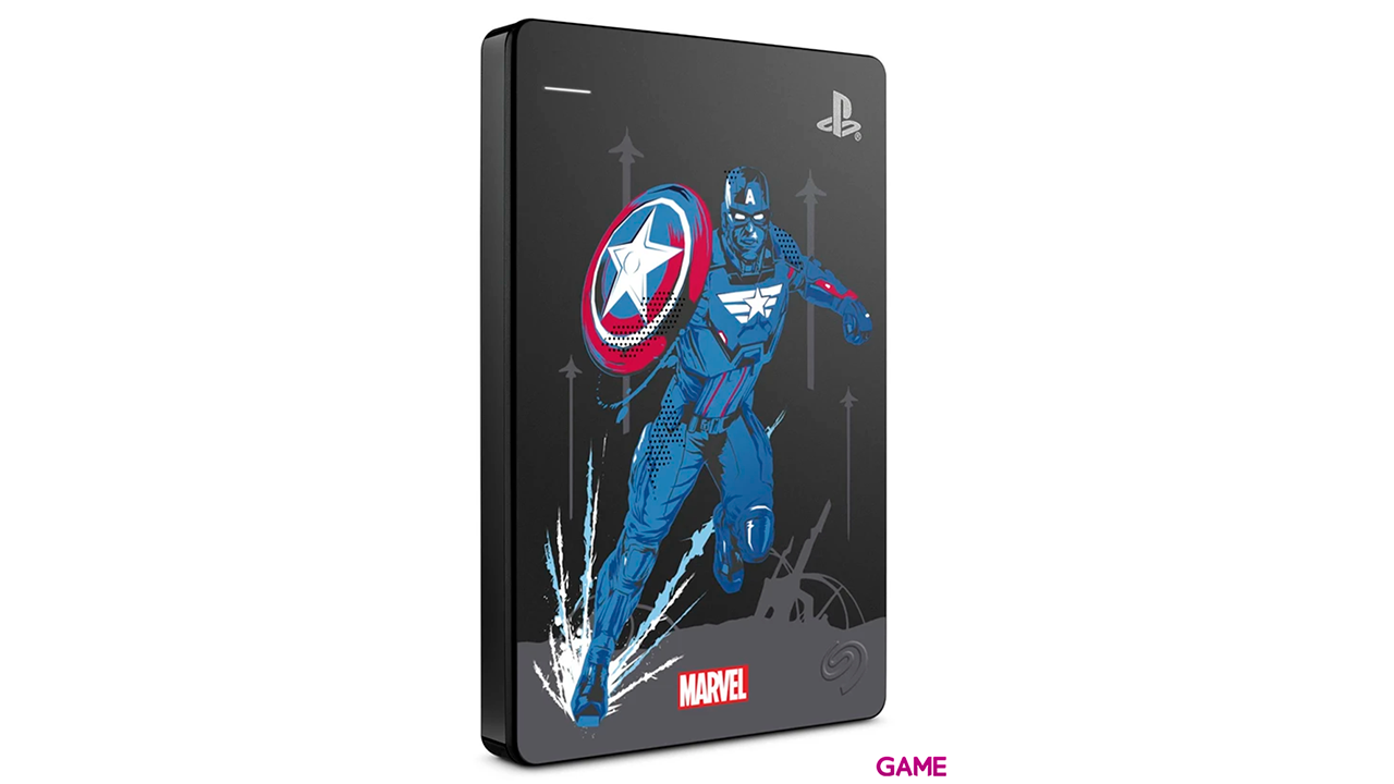 Seagate Game Drive 2TB Marvel Avengers Captain America Special Edition - Disco Duro Externo-2