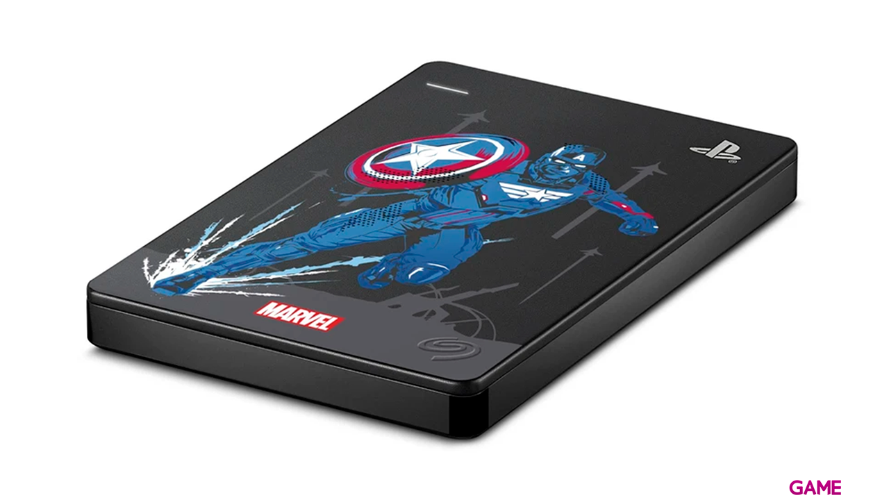 Seagate Game Drive 2TB Marvel Avengers Captain America Special Edition - Disco Duro Externo-3