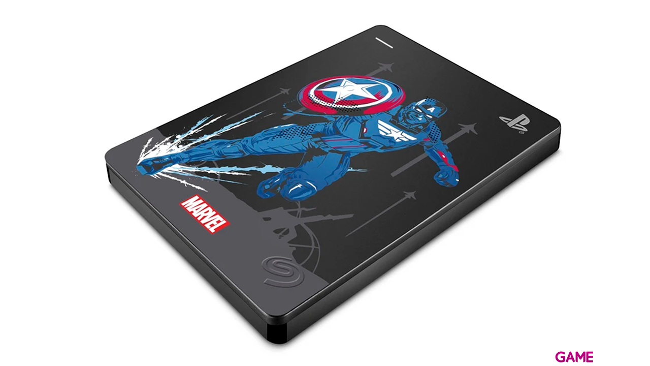 Seagate Game Drive 2TB Marvel Avengers Captain America Special Edition - Disco Duro Externo-4