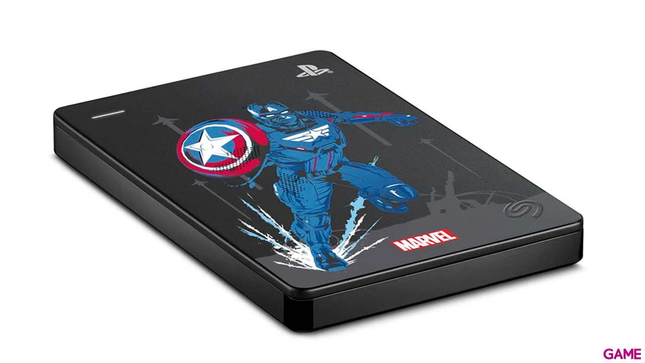 Seagate Game Drive 2TB Marvel Avengers Captain America Special Edition - Disco Duro Externo-5