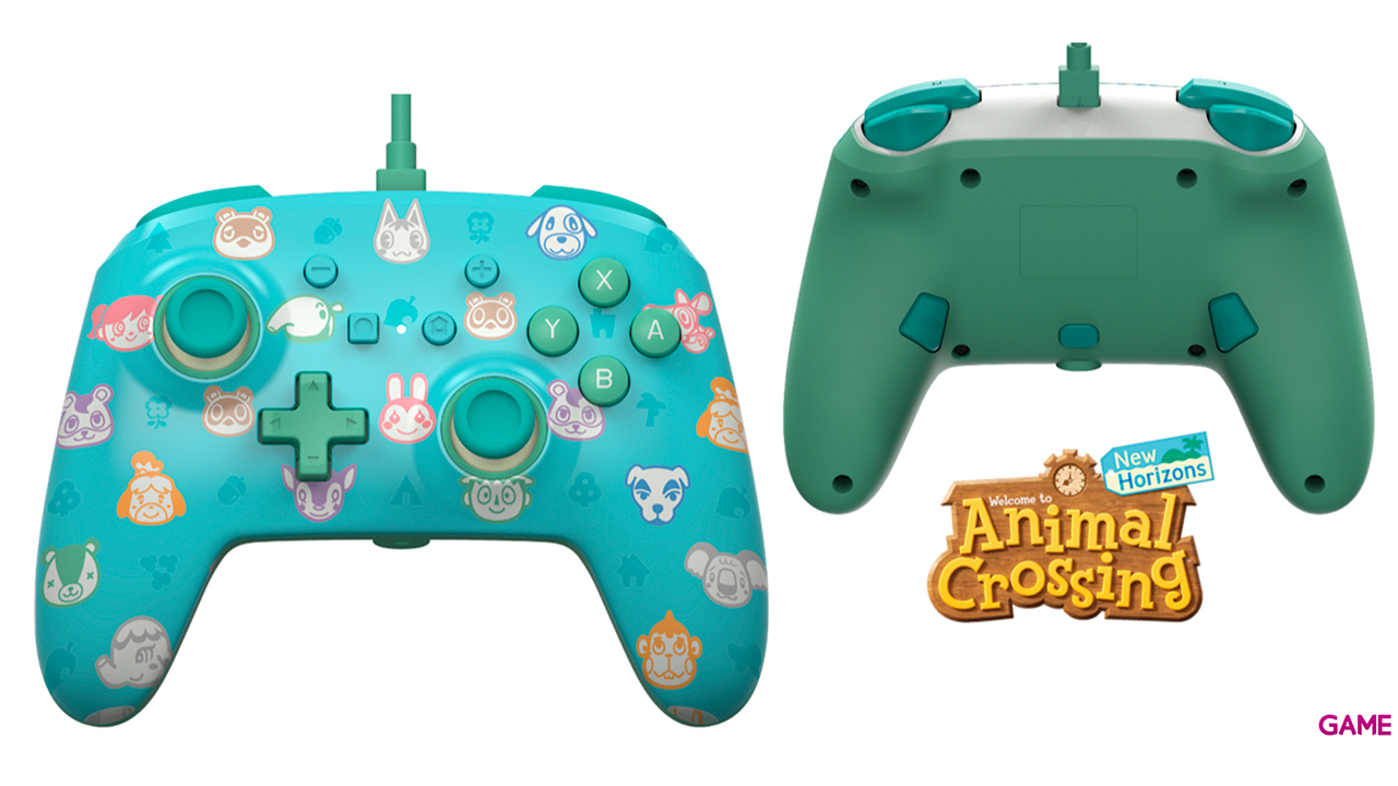 Controller con Cable PowerA Animal Crossing -Licencia oficial--0
