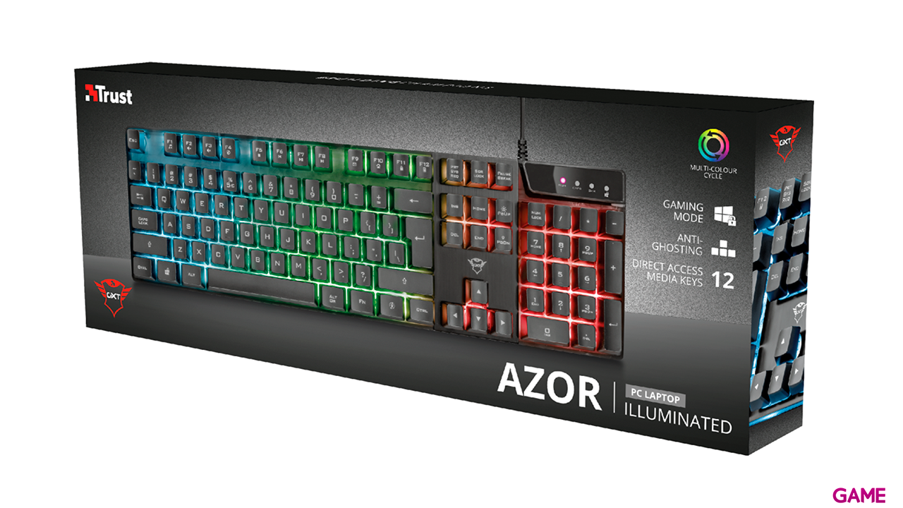 Trust GXT 835 Azor Multicolor - Teclado Gaming-5