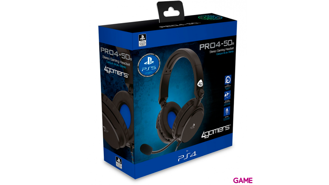 Auriculares 4Gamers Pro 4-50S Negros -Licencia oficial--0