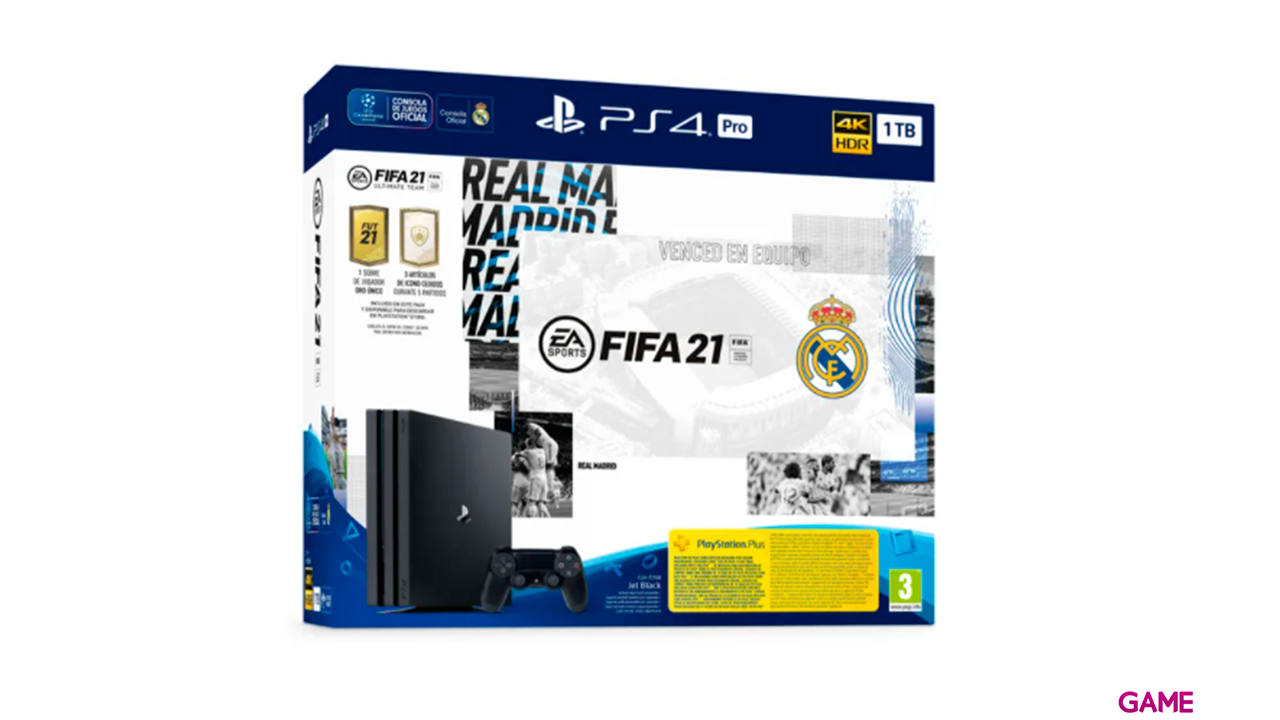 Playstation 4 PRO 1Tb Real Madrid + FIFA 21 + FUT-0