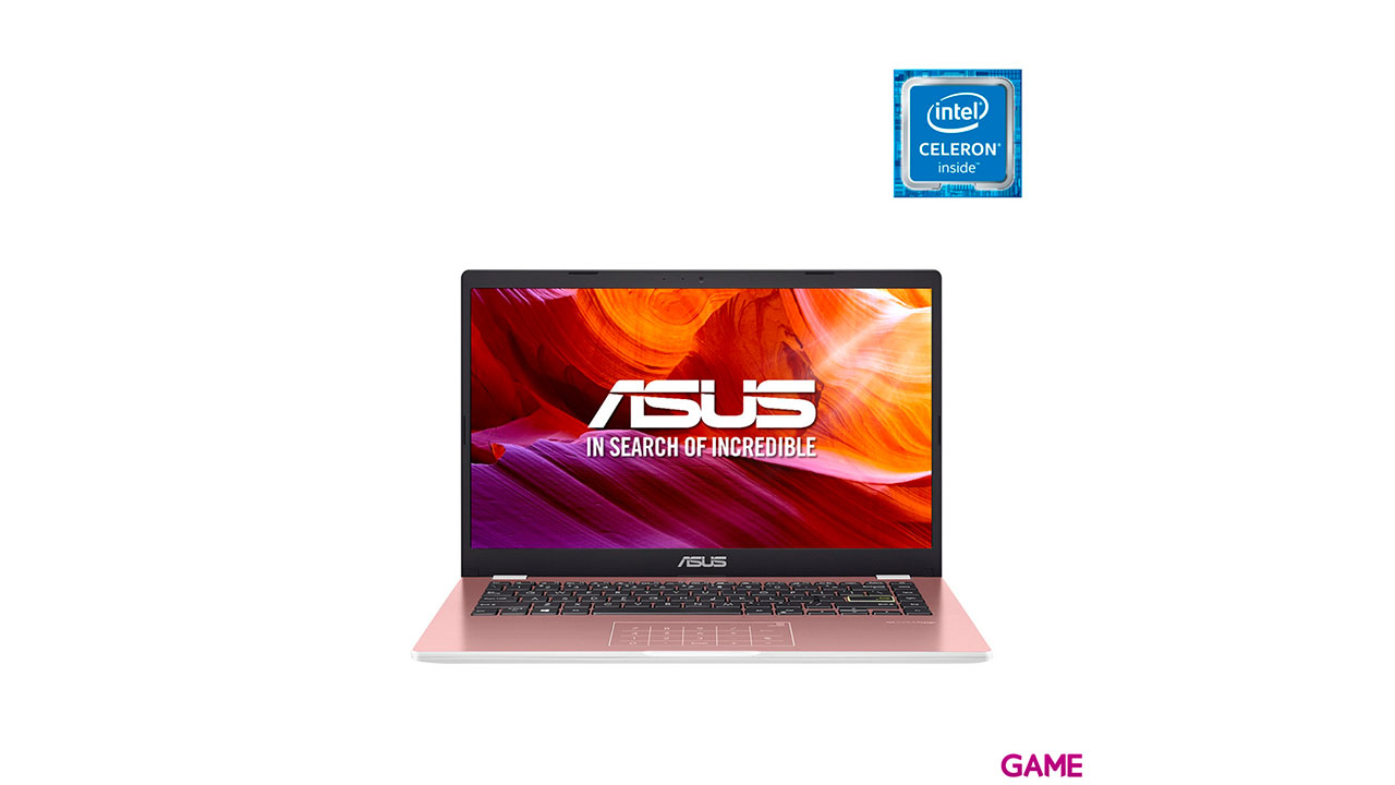 ASUS E410MA-EK017TS - Celeron N4020 - 4Gb - 64Gb eMMC - 14´´ - Rosa - Ordenador Portátil-0