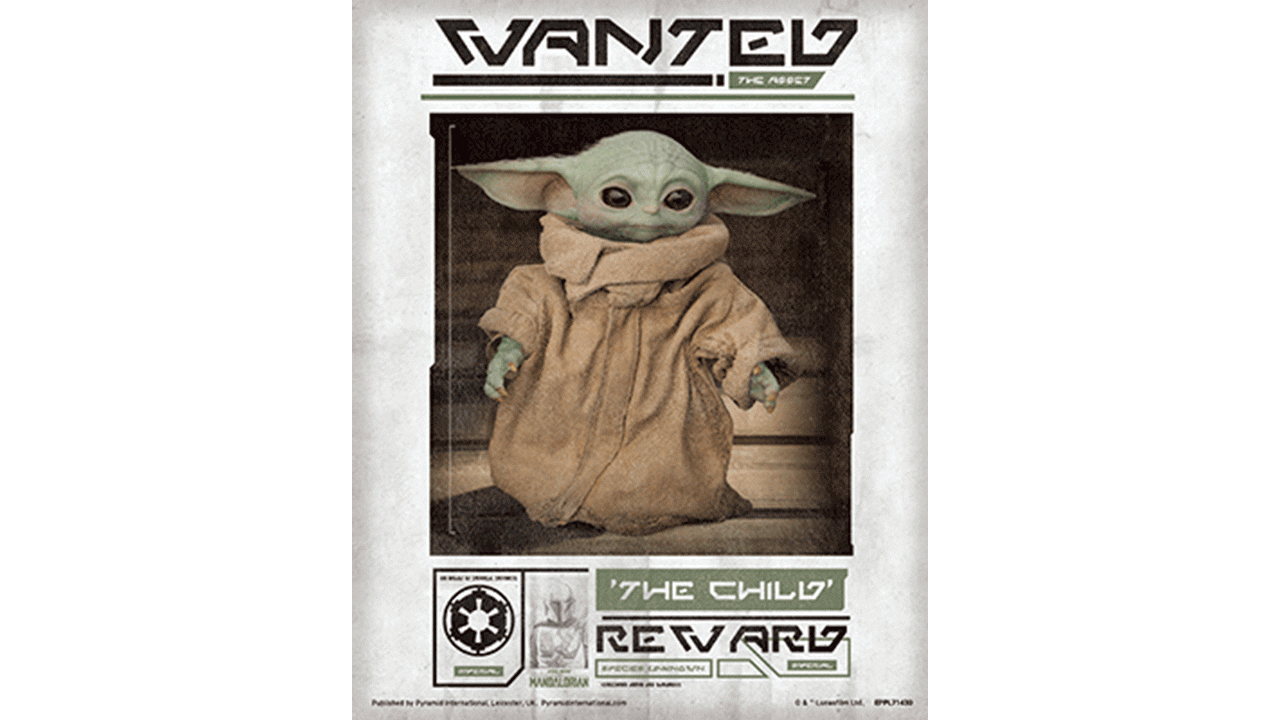 Cuadro 3D Star Wars The Mandalorian: Wanted The Child-0