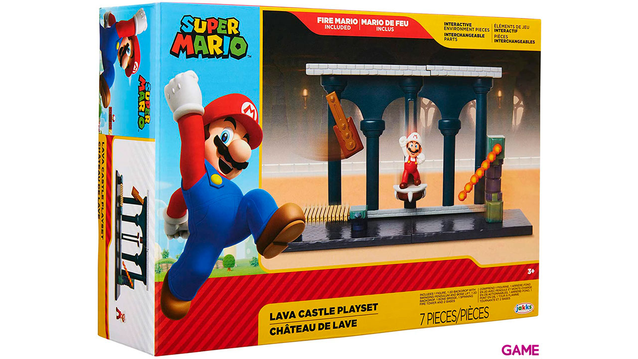 Playset Nintendo: Castillo De Lava-0