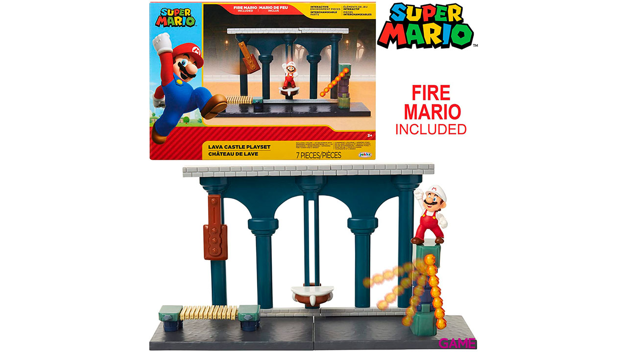 Playset Nintendo: Castillo De Lava-1