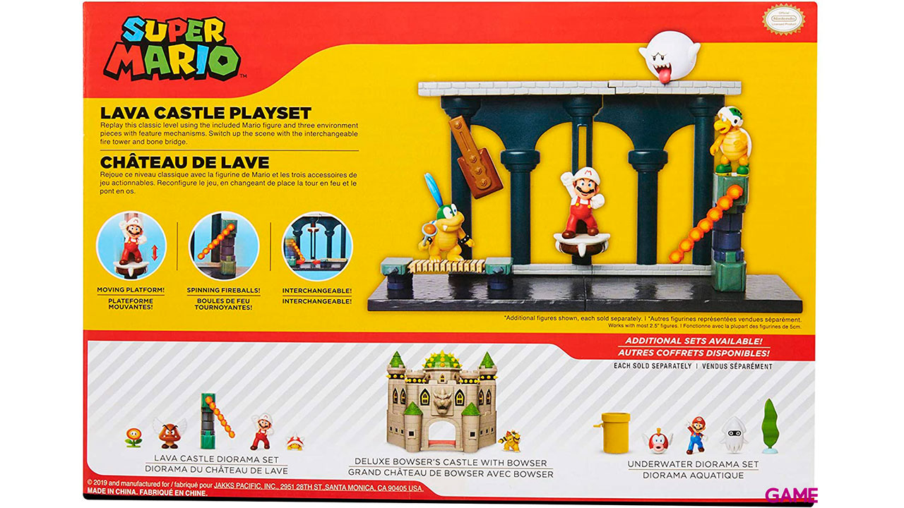 Playset Nintendo: Castillo De Lava-4