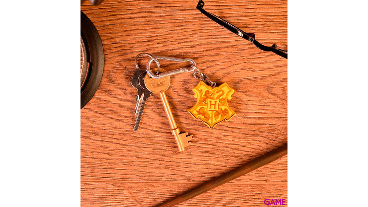 Llavero de Poliresina Harry Potter: Escudo de Hogwarts-1