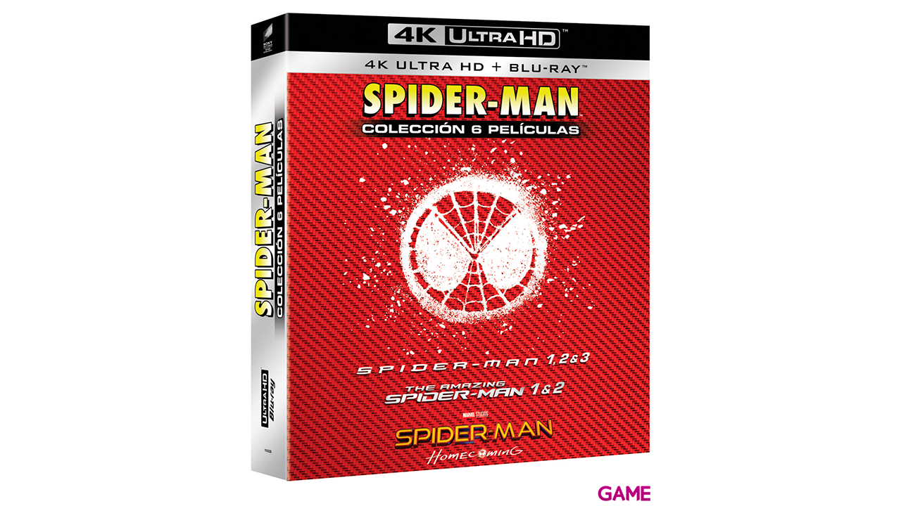 Pack Spider-Man 6 Películas 4K + BD-0