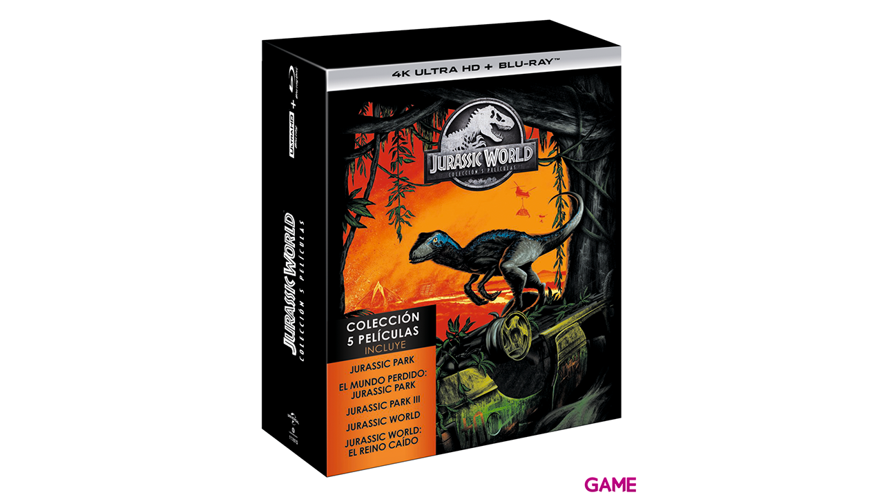 Pack Jurassic Park 5 Películas 4K + BD-0