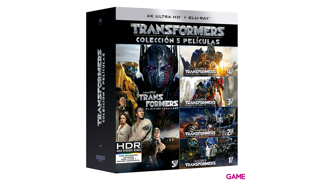 Pack Transformers 5 Películas 4K + BD-0