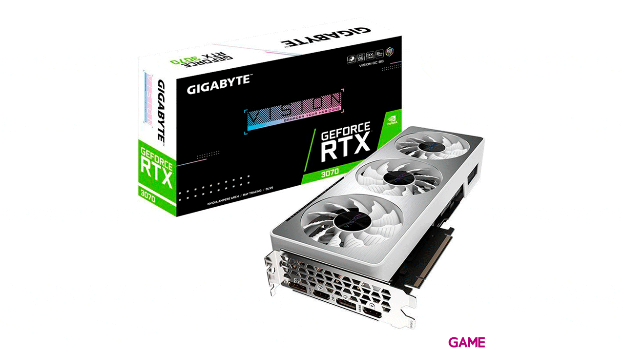 Gigabyte GeForce RTX 3070 - Vision OC - 8Gb GDDR6 - Tarjeta Grafica Gaming-0