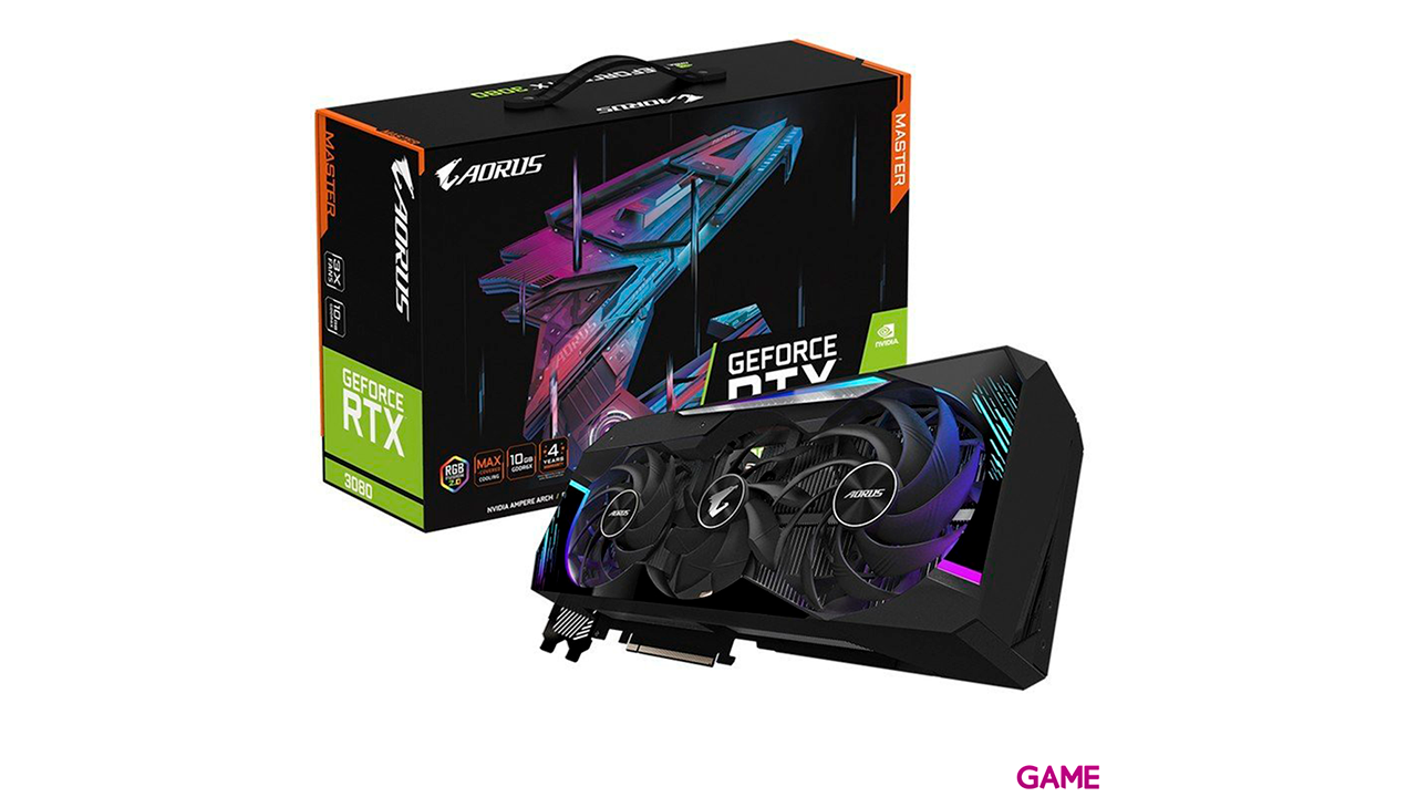Gigabyte GeForce RTX 3080 - Master - 10Gb GDDR6x - Tarjeta Grafica Gaming-0