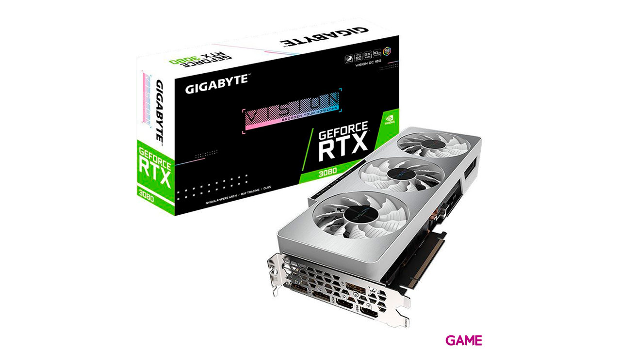 Gigabyte Aourus GeForce RTX 3080 - Vision OC - 10Gb GDDR6x - Tarjeta Grafica Gaming-0