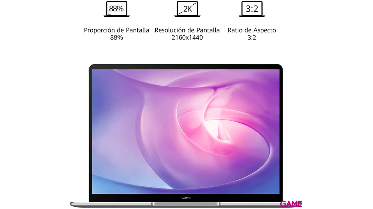 Huawei Matebook 13 - Ryzen 5 - 3500U - 8Gb - 512Gb SSD - 13´´ - W10 - Ordenador Portátil-1