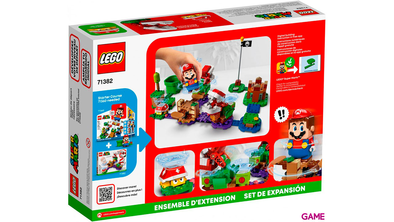 LEGO Super Mario Set de Expansión: Desafío desconcertante de las Plantas Piraña 71382-1