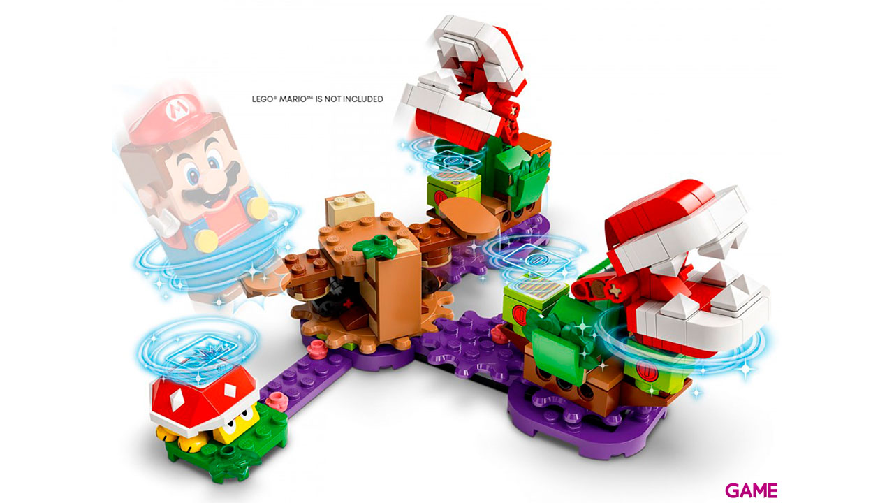LEGO Super Mario Set de Expansión: Desafío desconcertante de las Plantas Piraña 71382-3