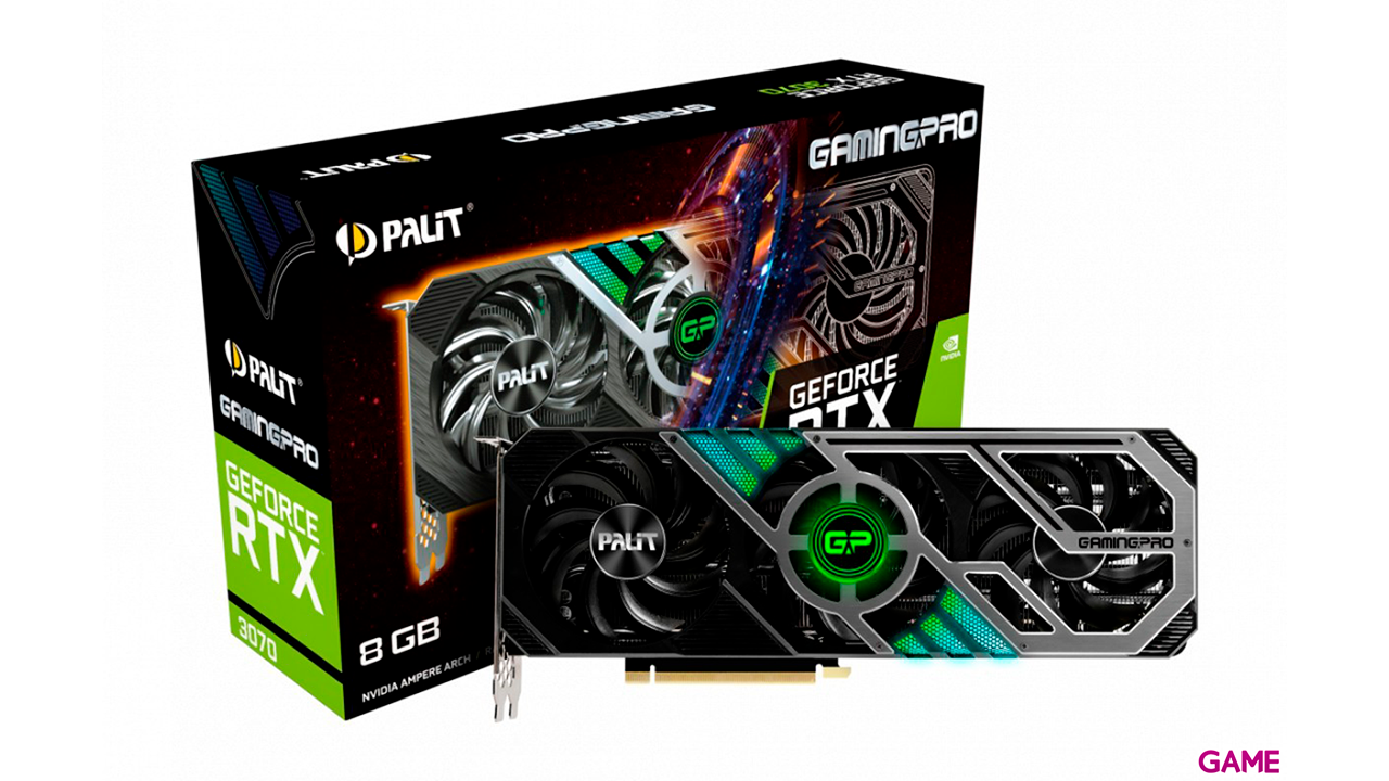 Palit RTX 3070 Gaming Pro - 8Gb GDDR6 - Tarjeta Grafica-0