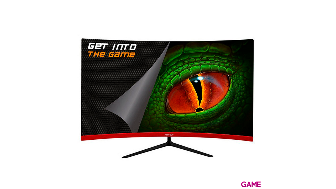 Keep Out XGM24C+ - 23,6´´ - Led - FHD - Curvo - 144Hz - Freesync - Monitor Gaming-0