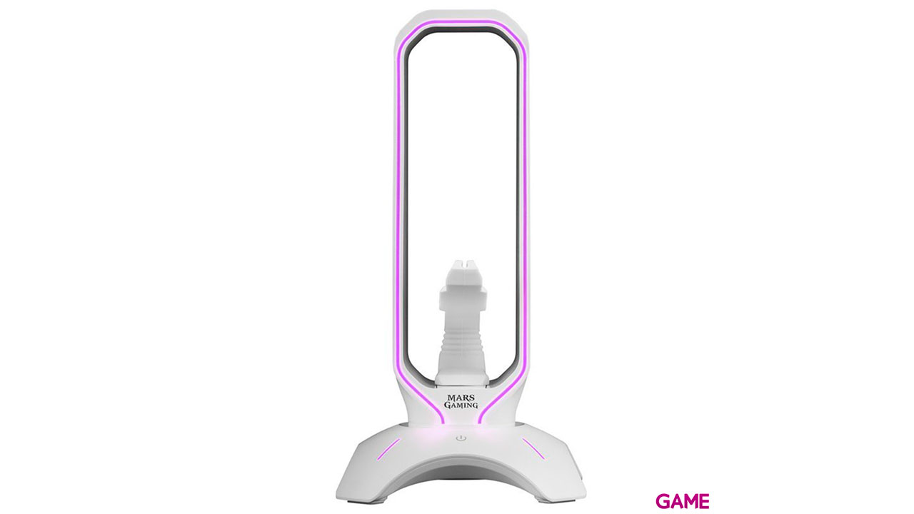 Mars Gaming MHHPRO 3IN1 Soporte Auricuares - Bungee - Hub USB-3