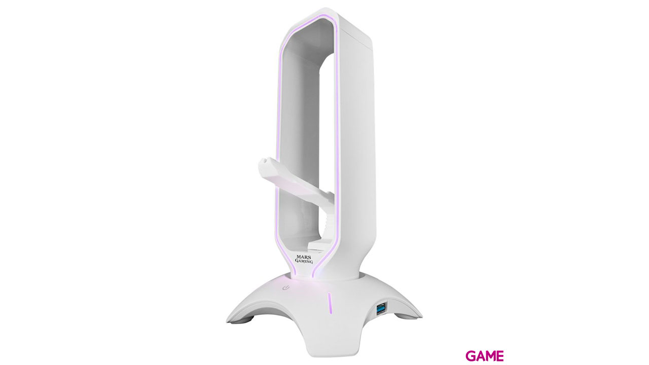 Mars Gaming MHHPRO 3IN1 Soporte Auricuares - Bungee - Hub USB-4