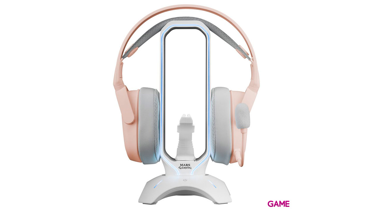 Mars Gaming MHHPRO 3IN1 Soporte Auricuares - Bungee - Hub USB-5