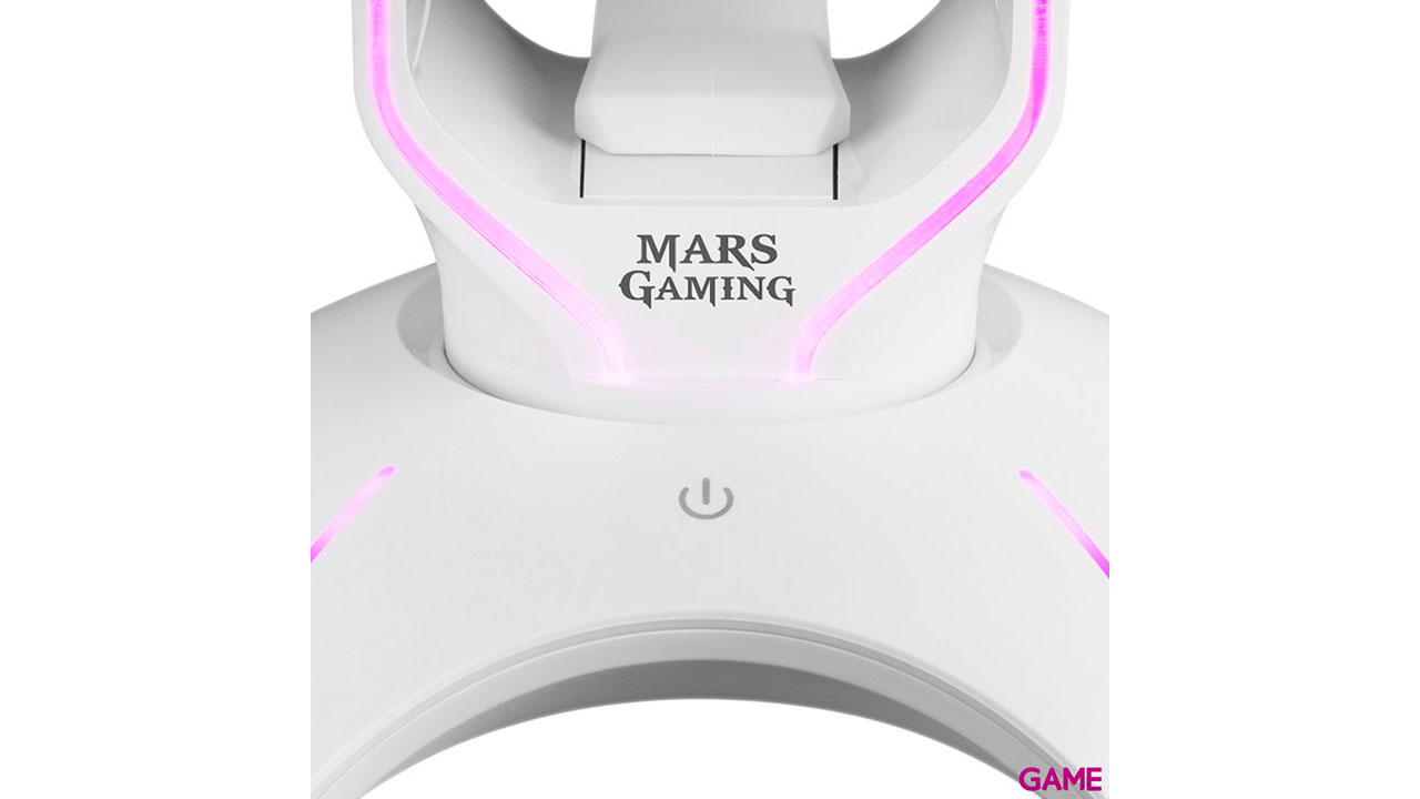 Mars Gaming MHHPRO 3IN1 Soporte Auricuares - Bungee - Hub USB-6